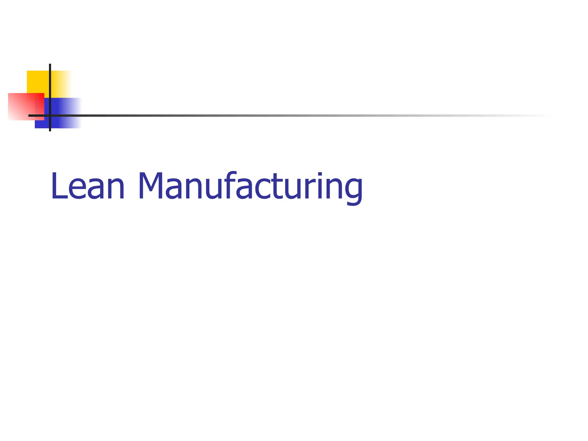 Lean Manufacturing six sigma programme.. | PPT