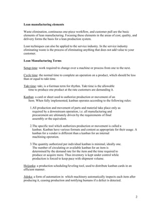 Lean Manufacturing(2)