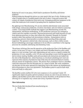 Lean Manufacturing(2)