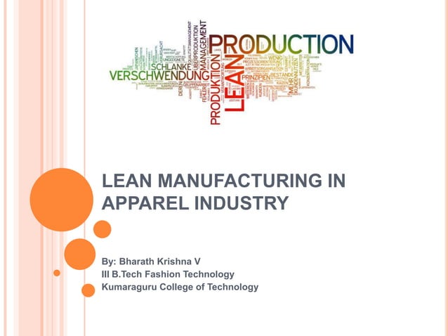Lean manufacturing in apparel industries | PPT