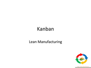 Kanban
Lean Manufacturing
 