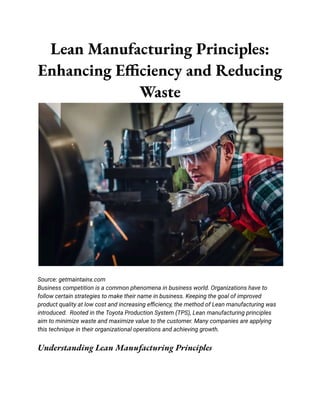 Lean Manufacturing Principles_ Enhancing Efficiency and Reducing Waste.pdf