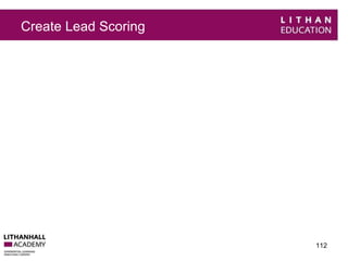 Create Lead Scoring 
112 
 