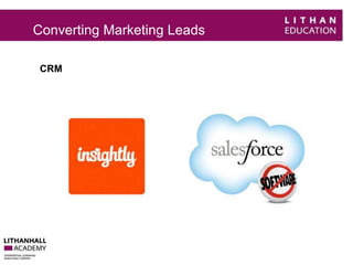 Converting Marketing Leads 
CRM 
 