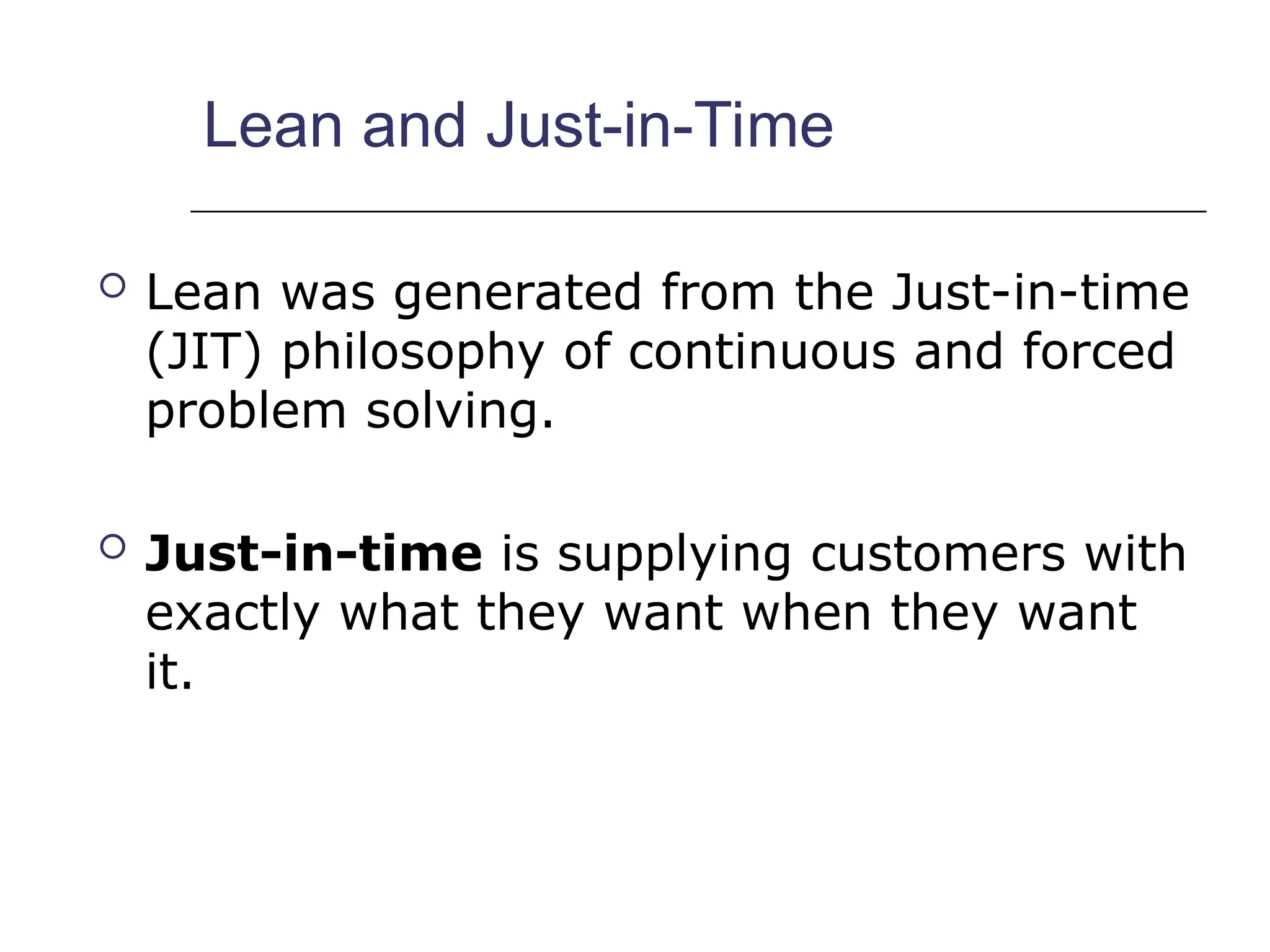 Lean Manufacturing Presentation power point | PPT