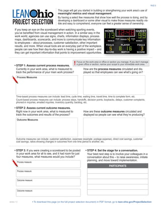 LeanOhio Project Selection Template | PDF