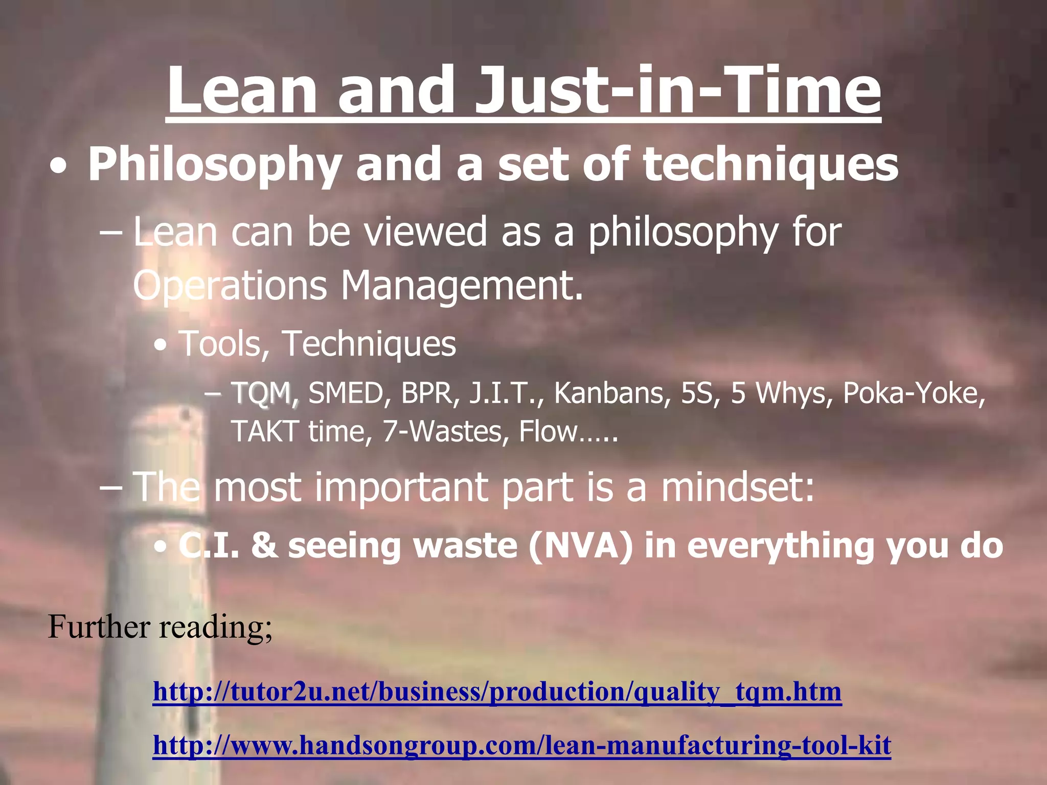 Lean operations presentation | PPT