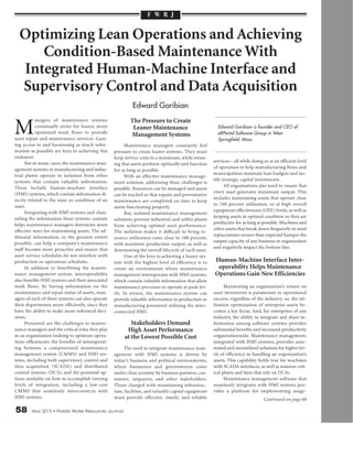 Lean Operations and Archiving CBM with Integrated HM Interface 