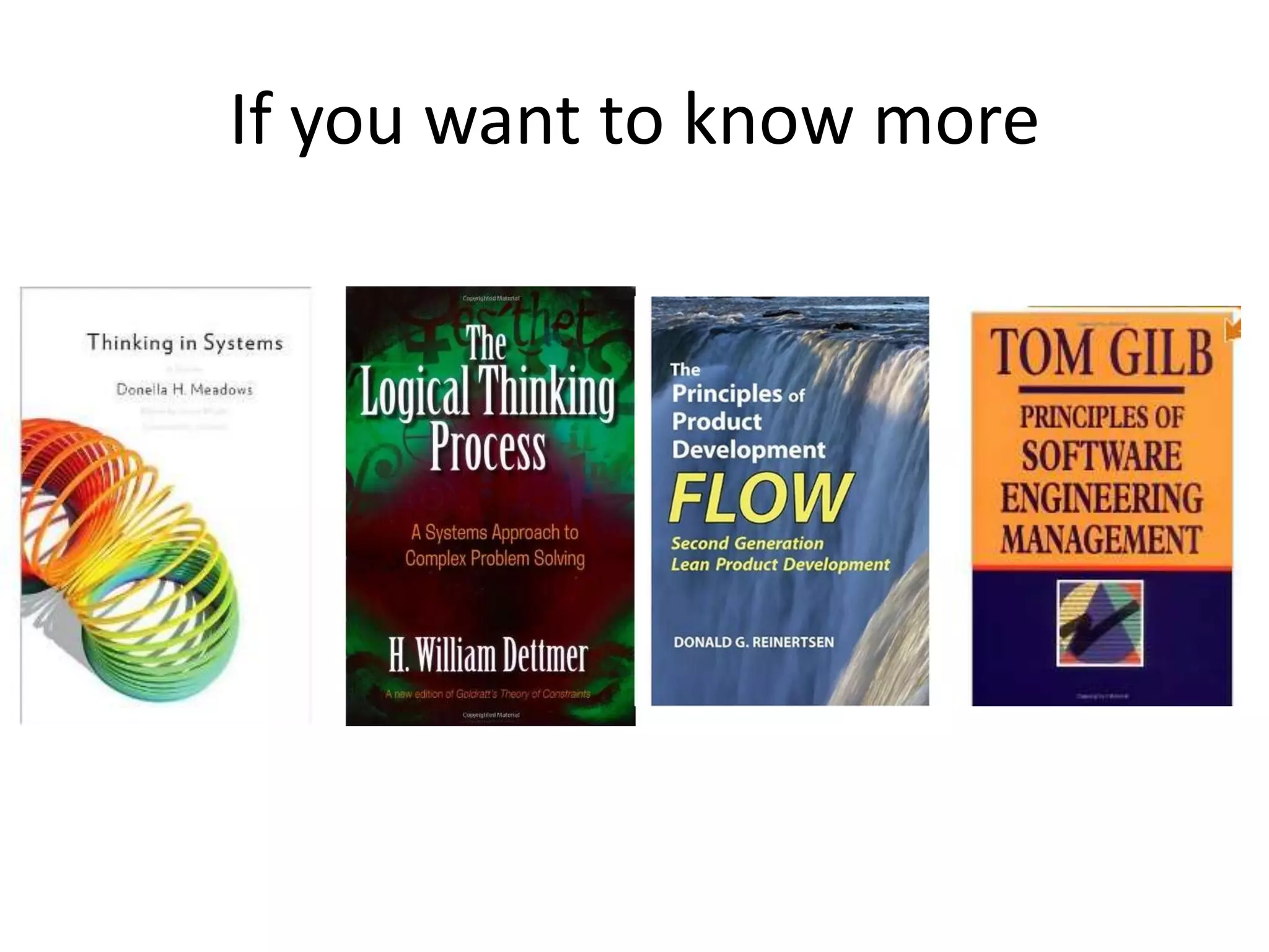 If you want to know more