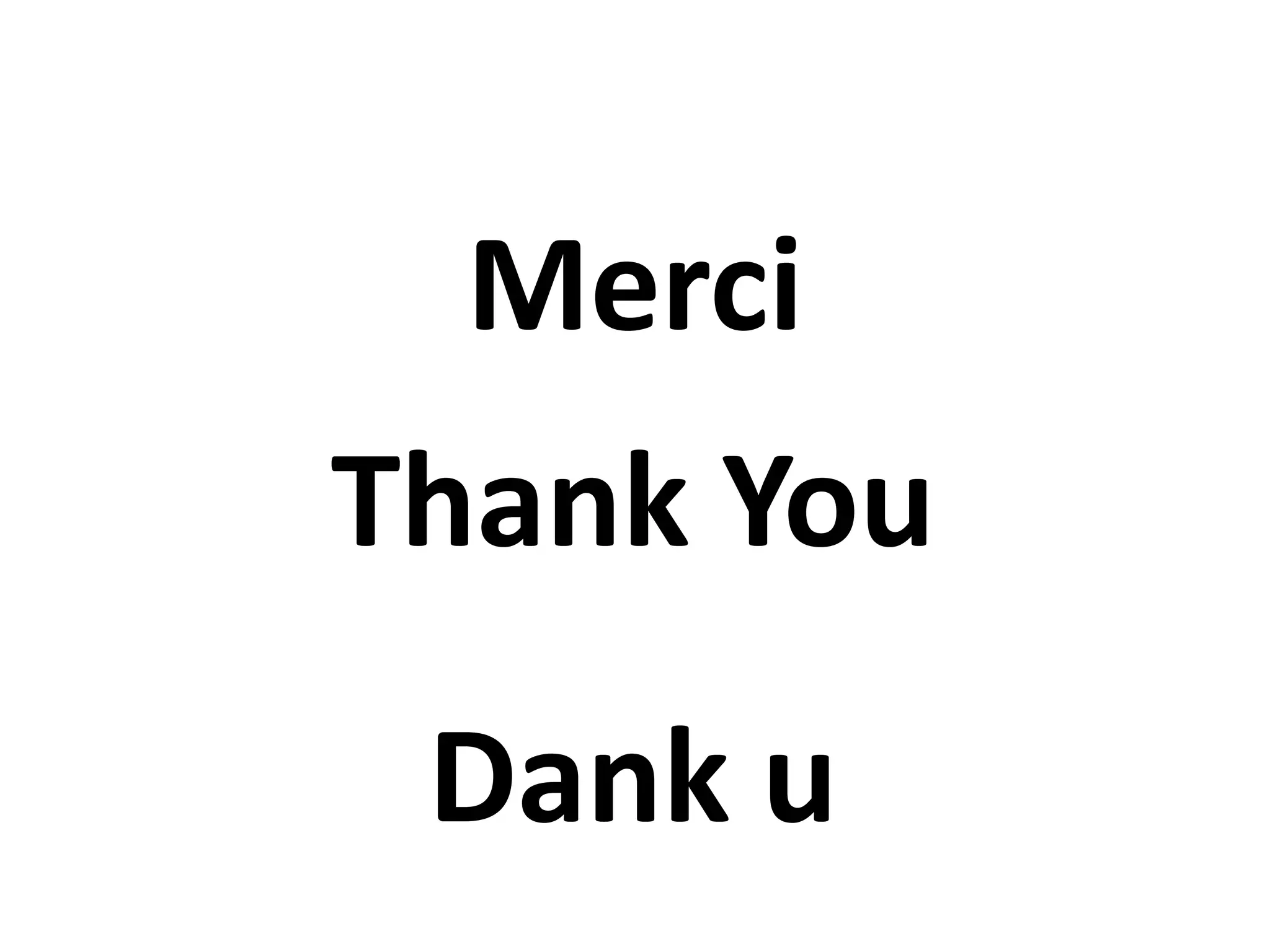 MerciThank YouDank u