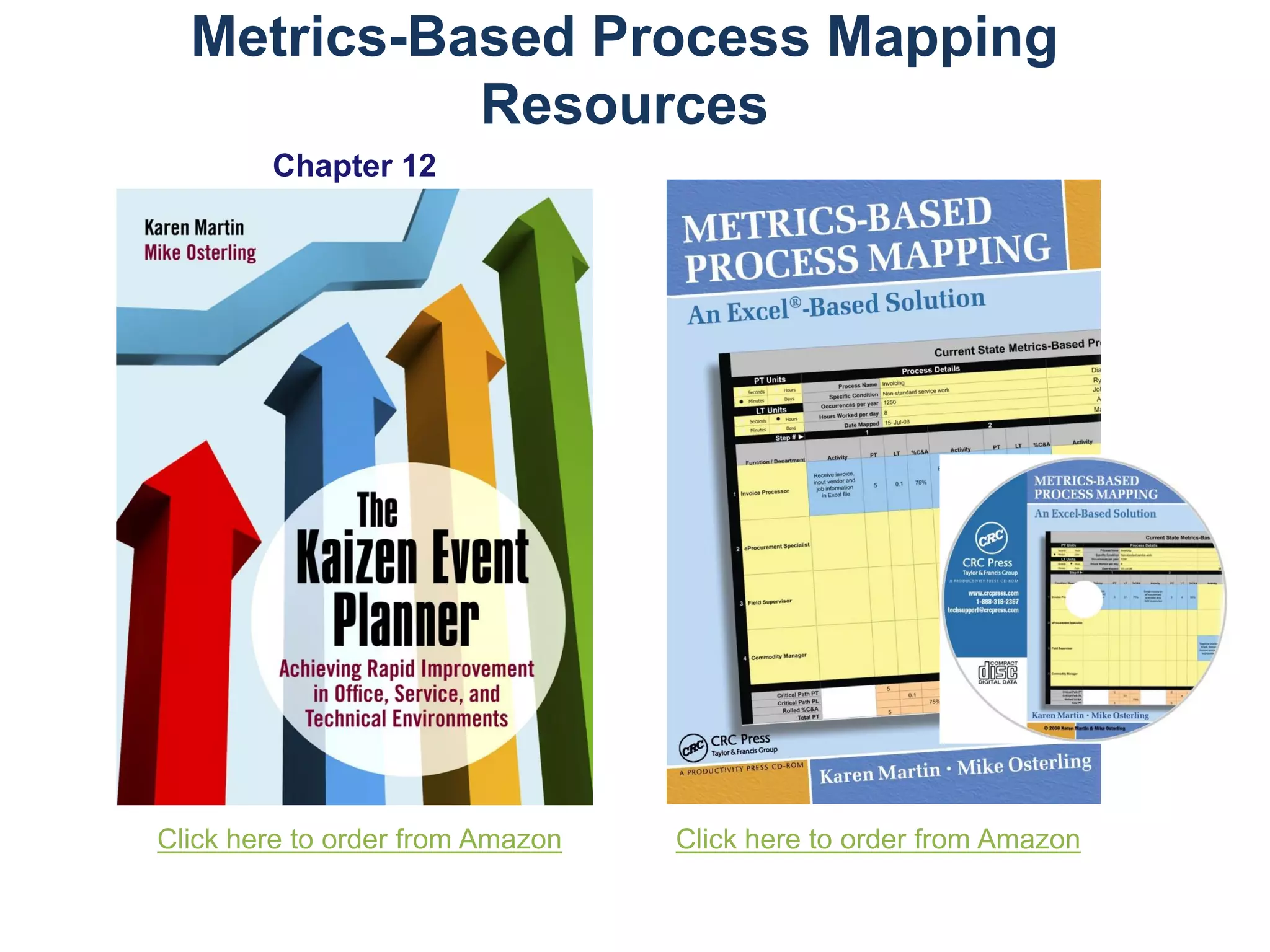 Metrics-Based Process Mapping
Resources
Chapter 12

Click here to order from Amazon

Click here to order from Amazon

 