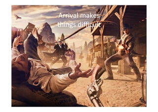 Arrival%makes%%%
things%diﬃcult%
 