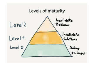 Levels%of%maturity%
 