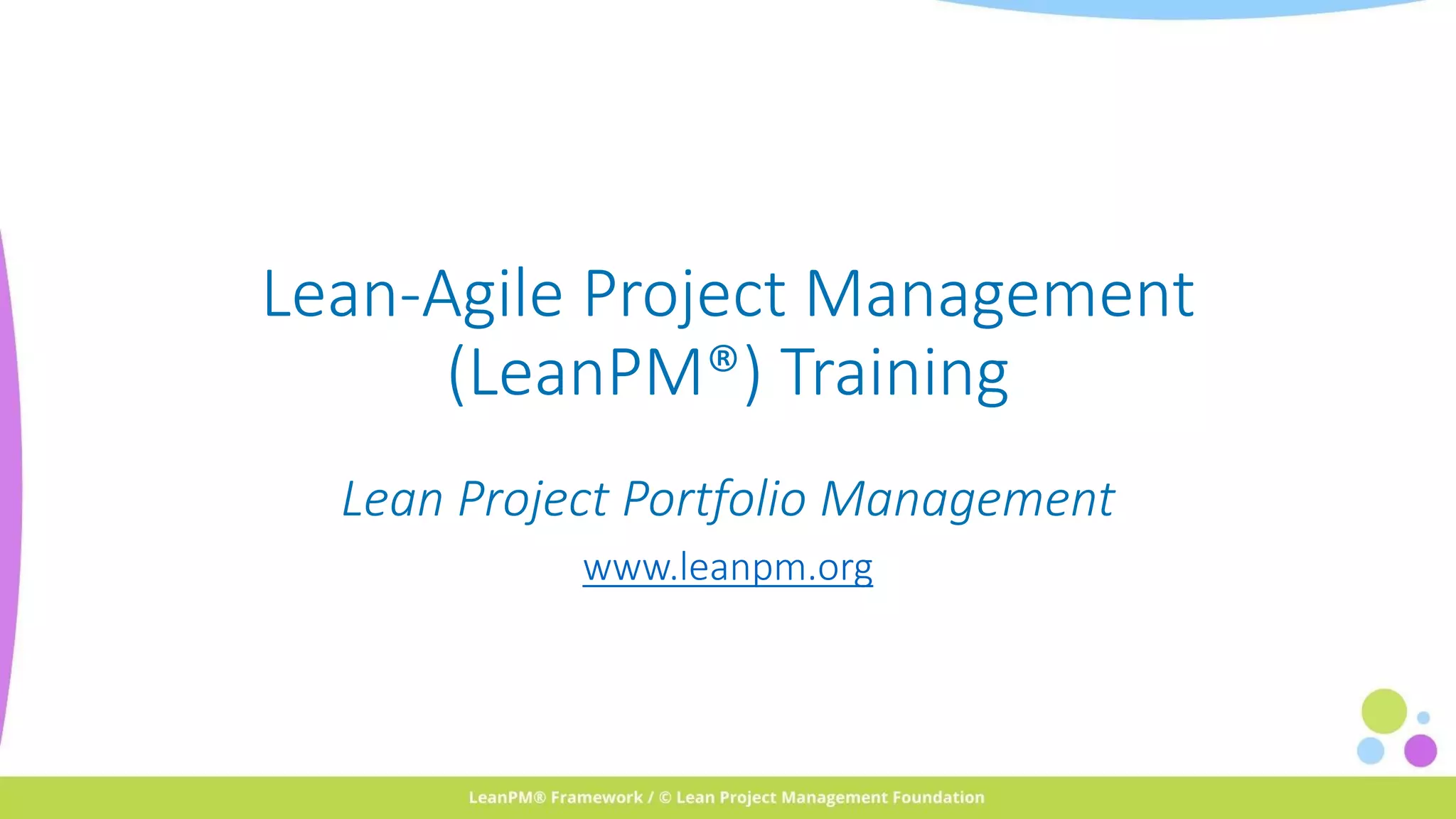 Lean Project Portfolio Management | PDF