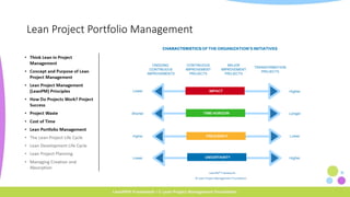 Lean Project Portfolio Management | PDF