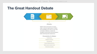 The Great Handout Debate
 