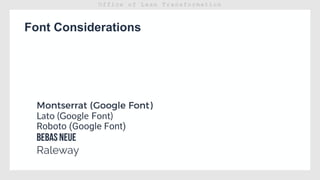 Font Considerations
 
