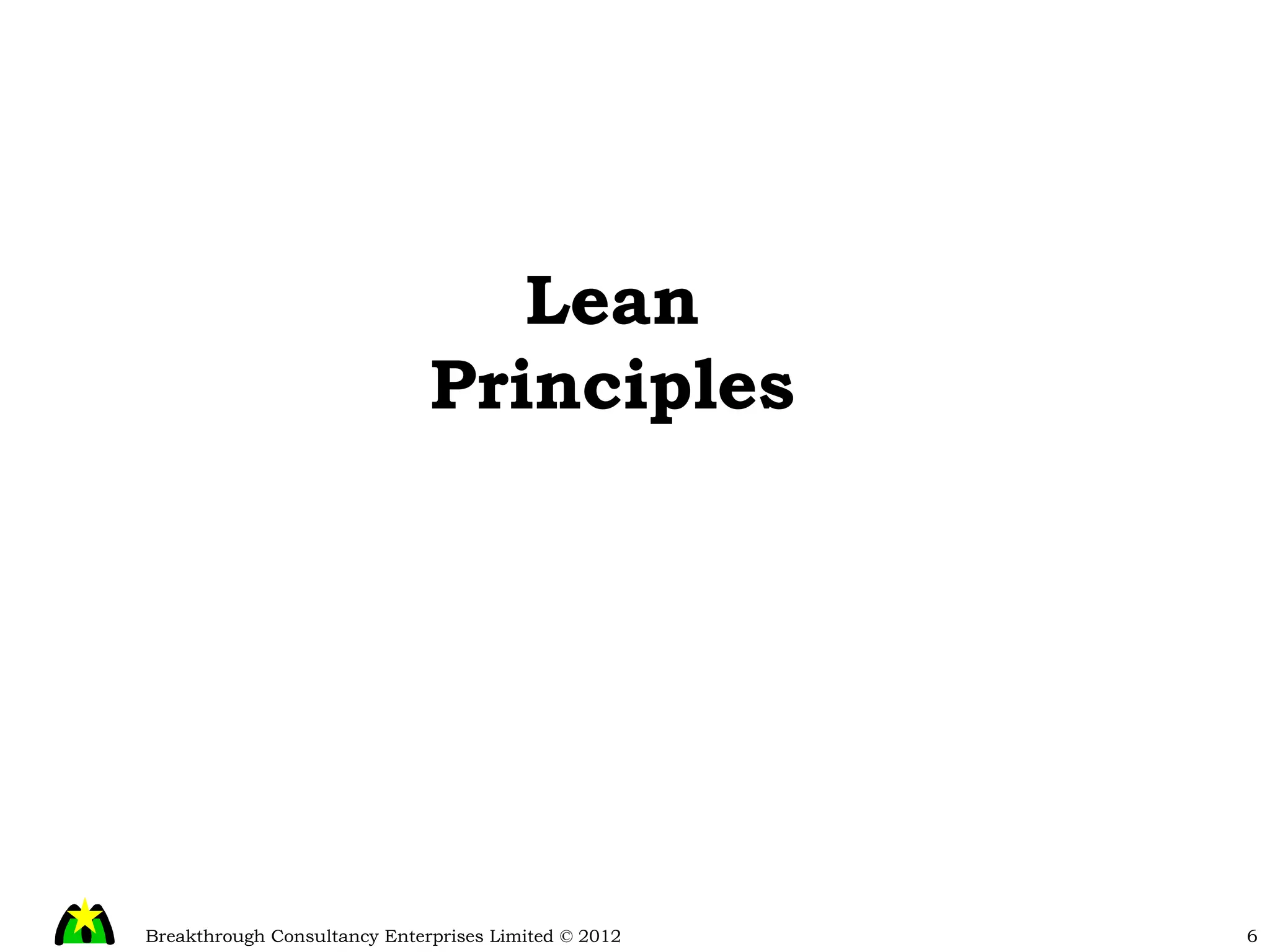 Lean Principles 