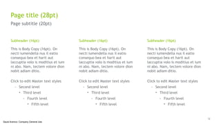 12
Saudi Aramco: Company General Use
Page title (28pt)
Page subtitle (20pt)
Subheader (16pt)
This is Body Copy (16pt). On
necti iumendella nus il eatio
consequo bea et harit aut
laccuptia volo is moditius et ium
ni abo. Nam, tectem volore dion
nobit adiam ditio.
Subheader (16pt)
This is Body Copy (16pt). On
necti iumendella nus il eatio
consequo bea et harit aut
laccuptia volo is moditius et ium
ni abo. Nam, tectem volore dion
nobit adiam ditio.
Subheader (16pt)
This is Body Copy (16pt). On
necti iumendella nus il eatio
consequo bea et harit aut
laccuptia volo is moditius et ium
ni abo. Nam, tectem volore dion
nobit adiam ditio.
Click to edit Master text styles
- Second level
• Third level
- Fourth level
• Fifth level
Click to edit Master text styles
- Second level
• Third level
- Fourth level
• Fifth level
Click to edit Master text styles
- Second level
• Third level
- Fourth level
• Fifth level
 