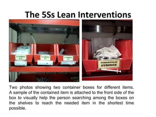 Lean Implementation in Healthcare Organizations - The 5Ss Tool | PPTX