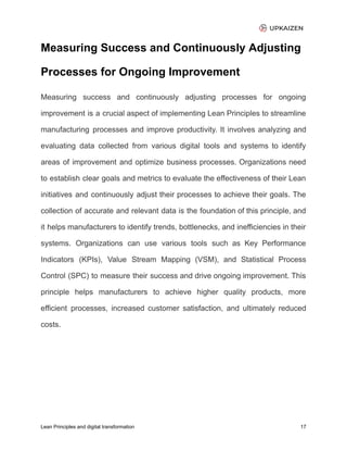Lean Principles and Digital Transformation | PDF