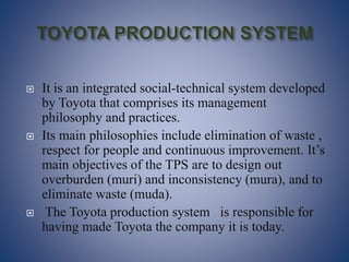 Lean production in Toyota and Boeing | PPTX