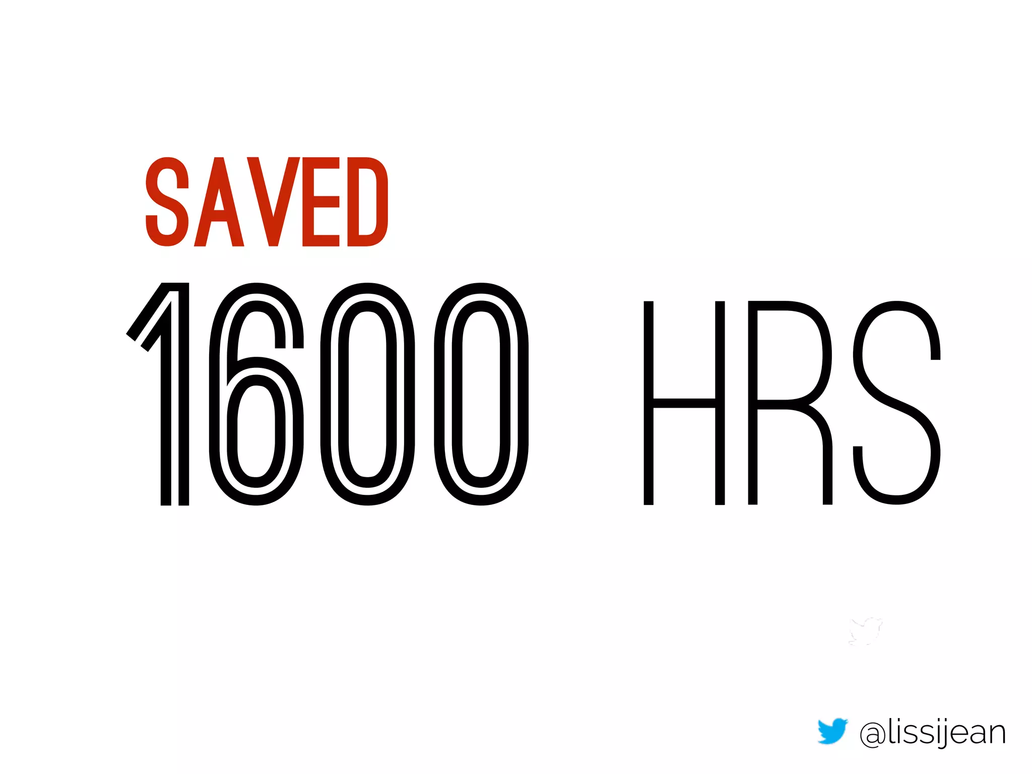 Saved 
1600 hrs 
@lissijean 
@lissijean 
 