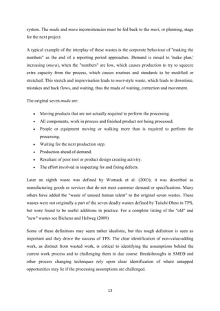 Lean Manufacturing Report Example Lean manufacturing report | DOCX