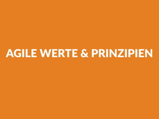 AGILE WERTE & PRINZIPIEN
 