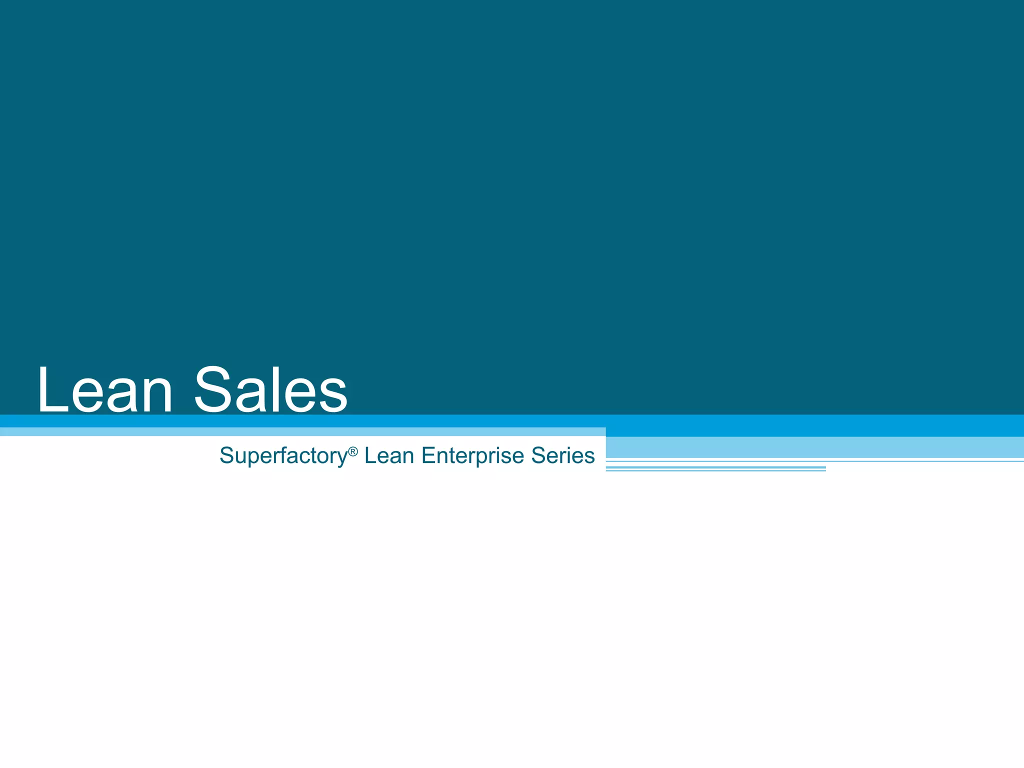 Lean Sales Sample PPT