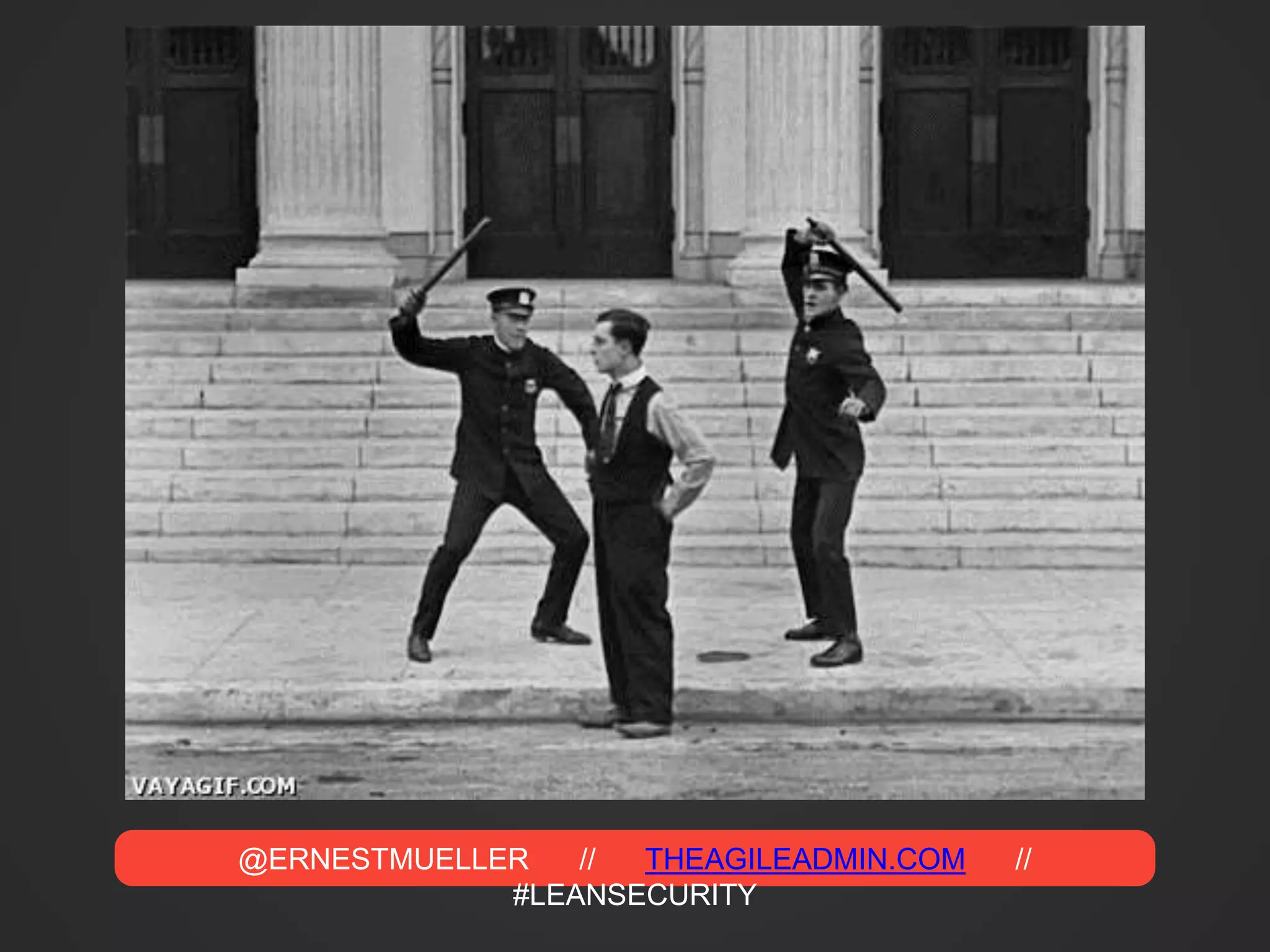 @ERNESTMUELLER // THEAGILEADMIN.COM //
#LEANSECURITY
 