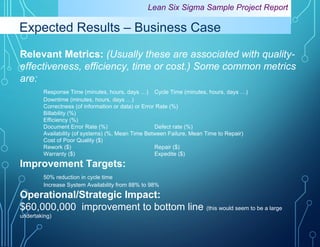 Effective Cost Measurement through DMAIC. | PPT