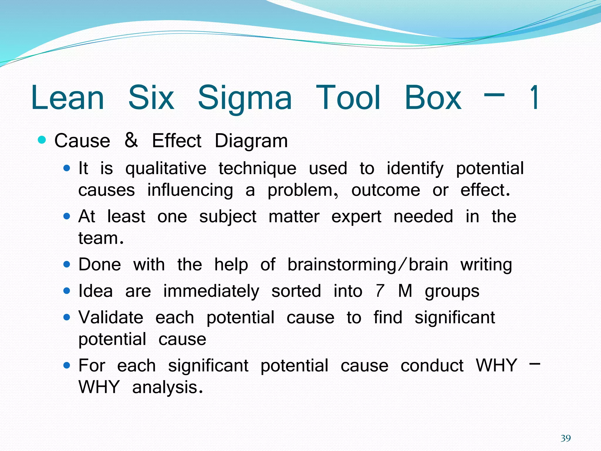 Lean six sigma - Waste elimination (Yellow Belt) | PPTX