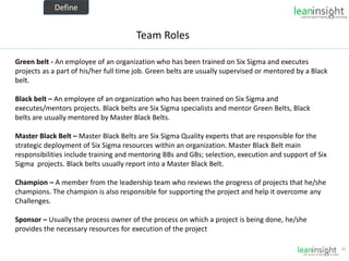 Lean Six sigma Black Belt Training Part 6 | PPTX