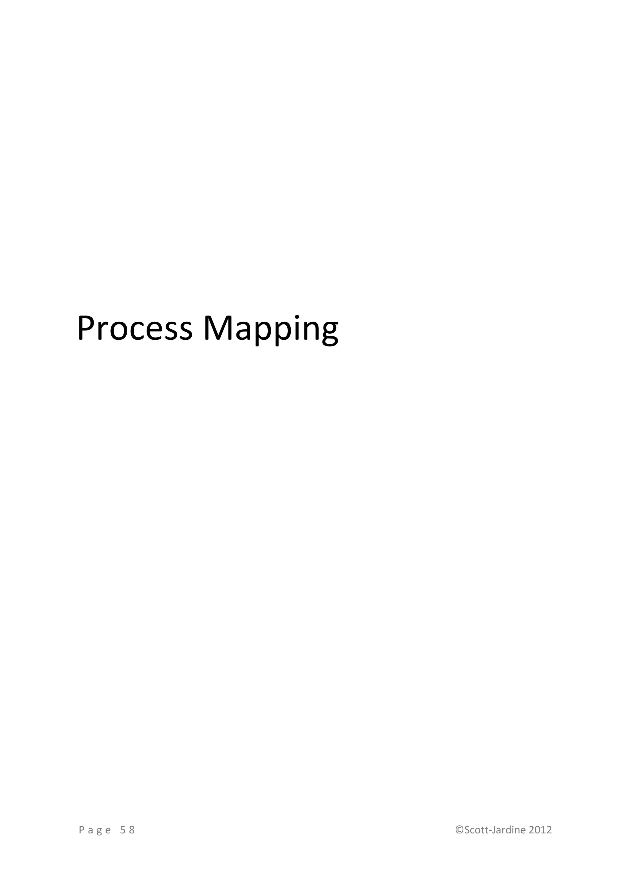 Process Mapping




Page 58           ©Scott-Jardine 2012
 
