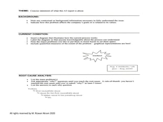 Lean Six Sigma is a management approach that aims to improve ...