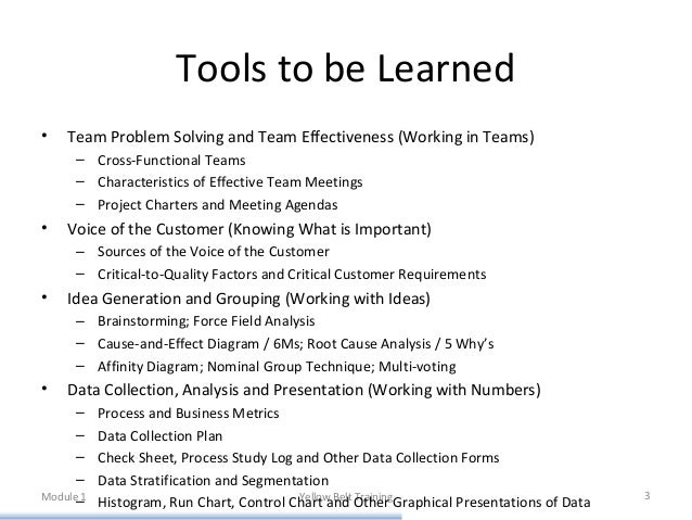 lean six sigma tools and techniques six sigma tools