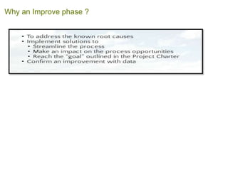 Why an Improve phase ?
 