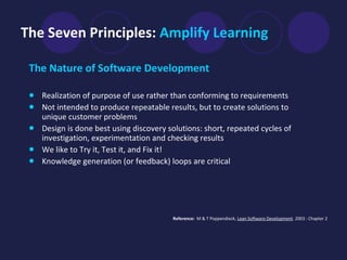 Lean Software Development Principles | PPT