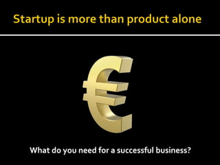 What do you need for a successful business?
 