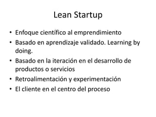 Lean Startup en Español - Validation Board | PPTX