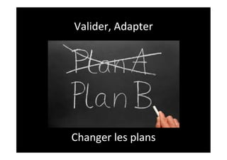 Valider,	
  Adapter	
  




Changer	
  les	
  plans	
  
 