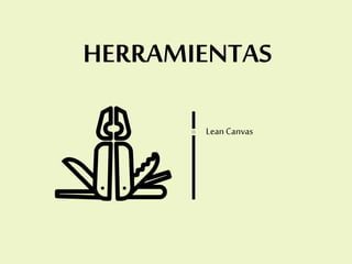 HERRAMIENTAS
Lean Canvas
 