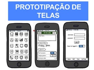 PROTOTIPAÇÃO DE
TELAS
 