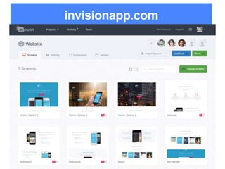 Lean Startups para Desenvolvedores de Software / adailton@ufpa.br
invisionapp.com
 
