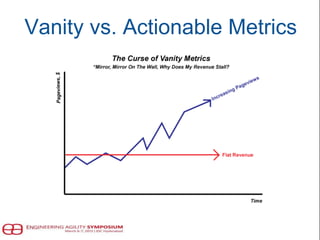 Vanity vs. Actionable Metrics
 