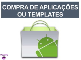COMPRA DE APLICAÇÕES 
OU TEMPLATES 
 