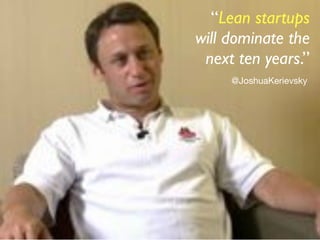 Lean startup - Agile Brazil 2011