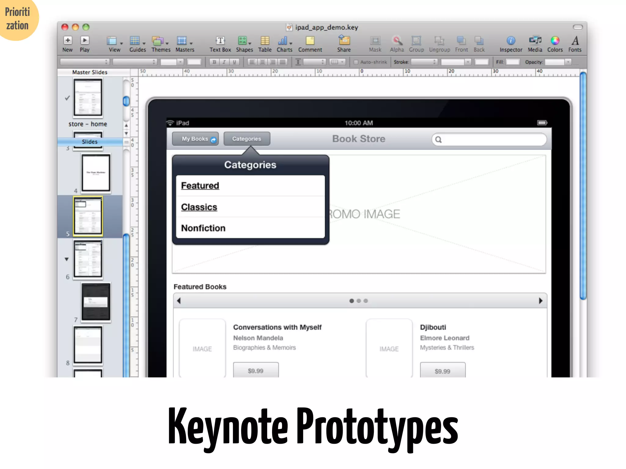 Prioriti
zation

Keynote Prototypes

 
