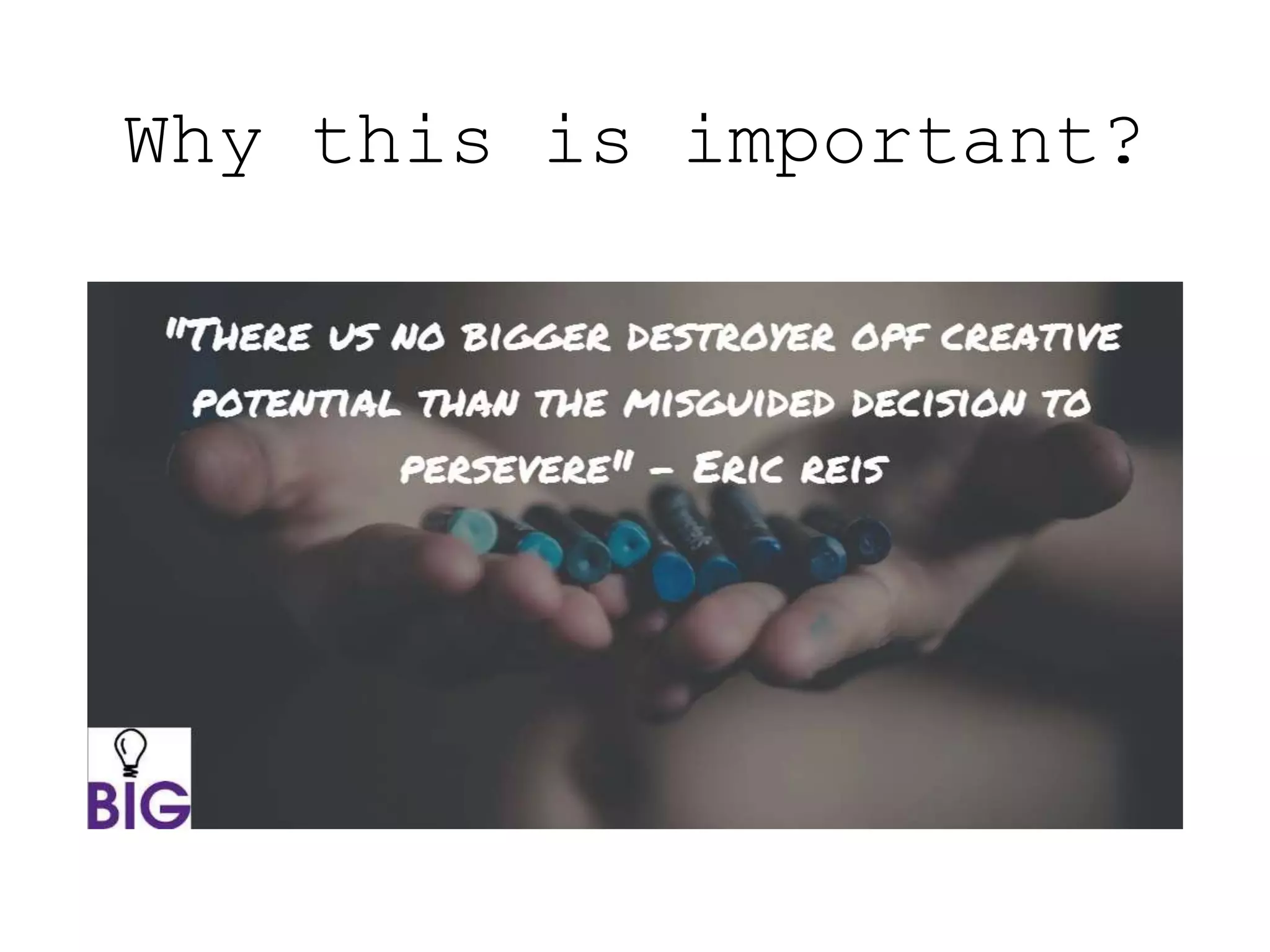 Why this is important?
 